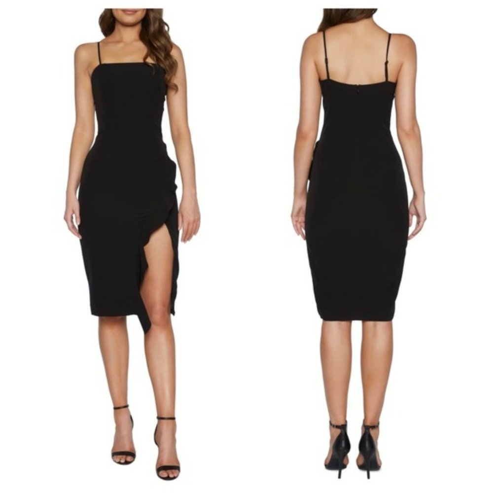 Bardot | Carmelle Semi-Formal Black Cocktail Dress, 4